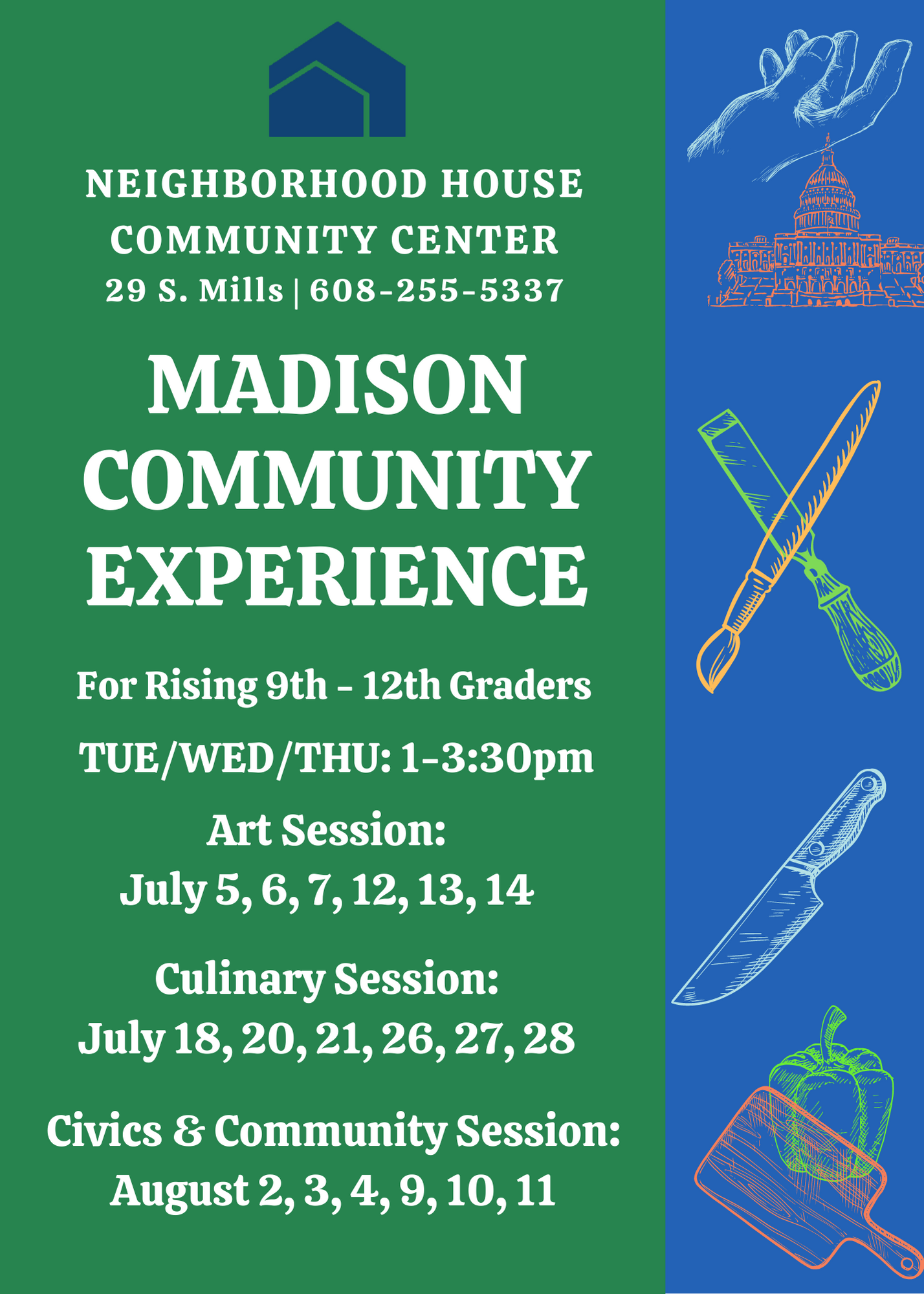 High School Summer Enrichment - Madison Community Experience